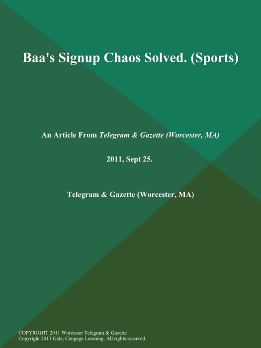 Baa's Signup Chaos Solved (Sports)