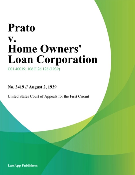 Prato v. Home Owners' Loan Corporation