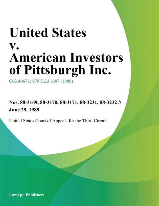 United States v. American Investors of Pittsburgh Inc.