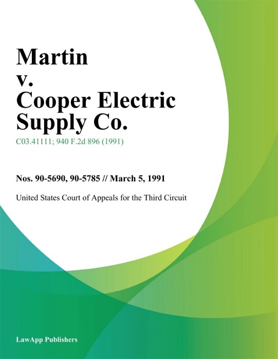 Martin v. Cooper Electric Supply Co.