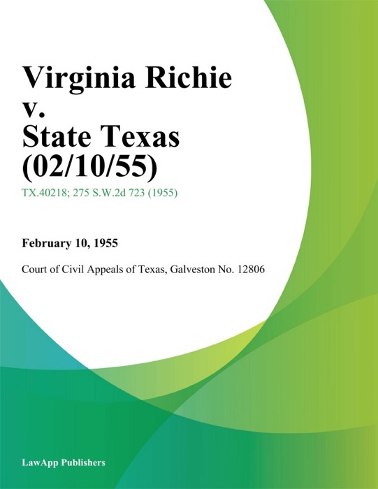 Virginia Richie v. State Texas