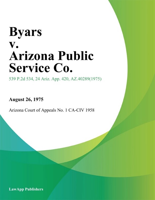 Byars V. Arizona Public Service Co.