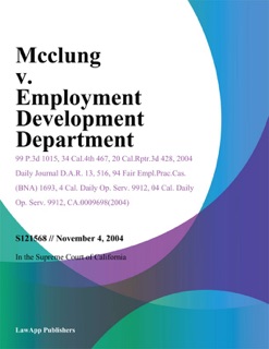 Mcclung v. Employment Development Department by Colorado Supreme Court