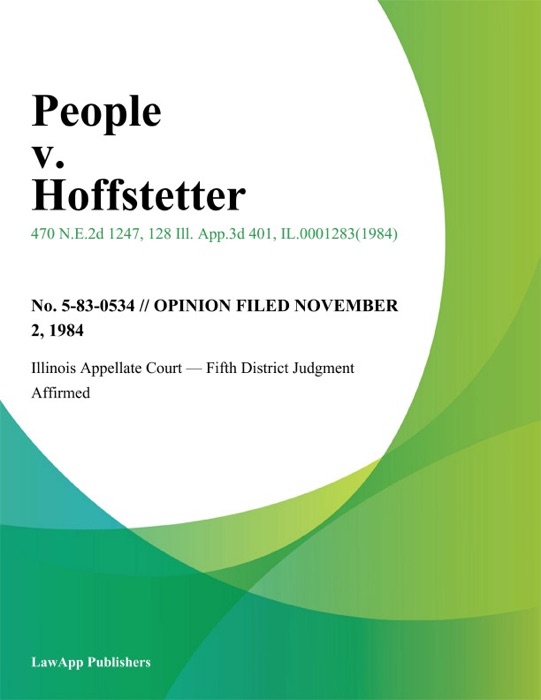 People v. Hoffstetter