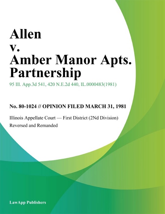 Allen v. Amber Manor Apts. Partnership