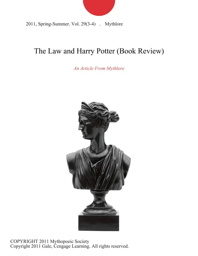 The Law and Harry Potter (Book Review)