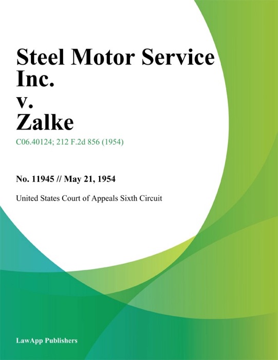 Steel Motor Service Inc. v. Zalke.
