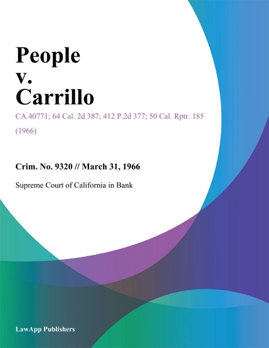 People V. Carrillo