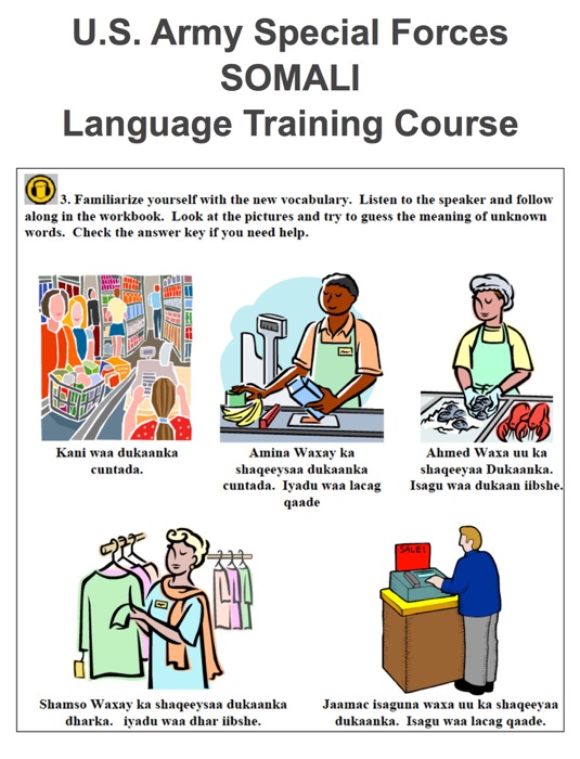 U.S. Army Special Forces SOMALI Language Training Course