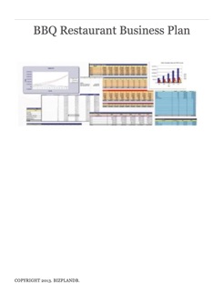BBQ Restaurant Business Plan by BizPlanDB