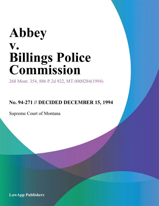Abbey v. Billings Police Commission
