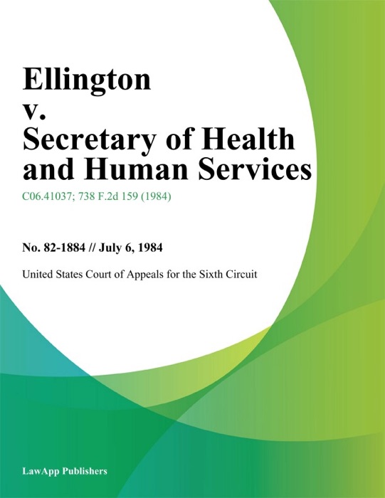 Ellington V. Secretary Of Health And Human Services