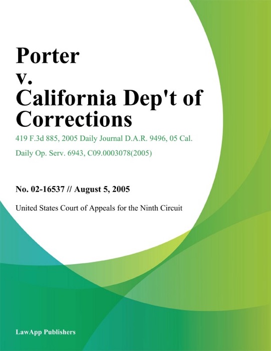 Porter v. California Dept of Corrections