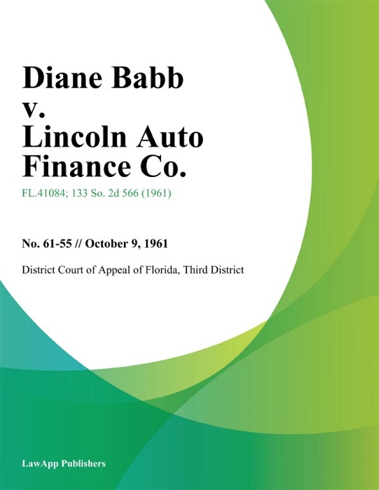 Diane Babb v. Lincoln Auto Finance Co.