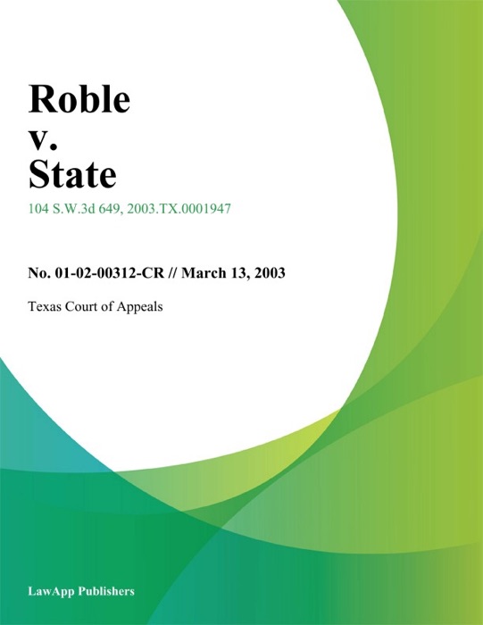 Roble V. State