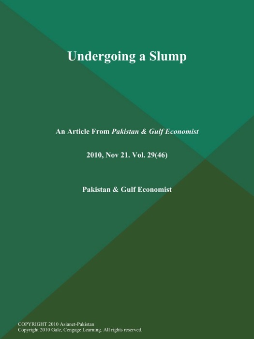 Undergoing a Slump