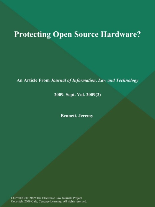 Protecting Open Source Hardware?