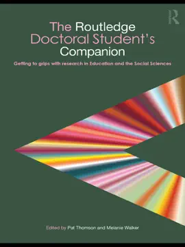 Read: The Routledge Doctoral Student's Book Companion