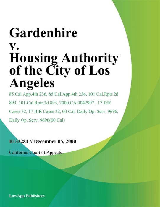 Gardenhire v. Housing Authority of the City of Los Angeles