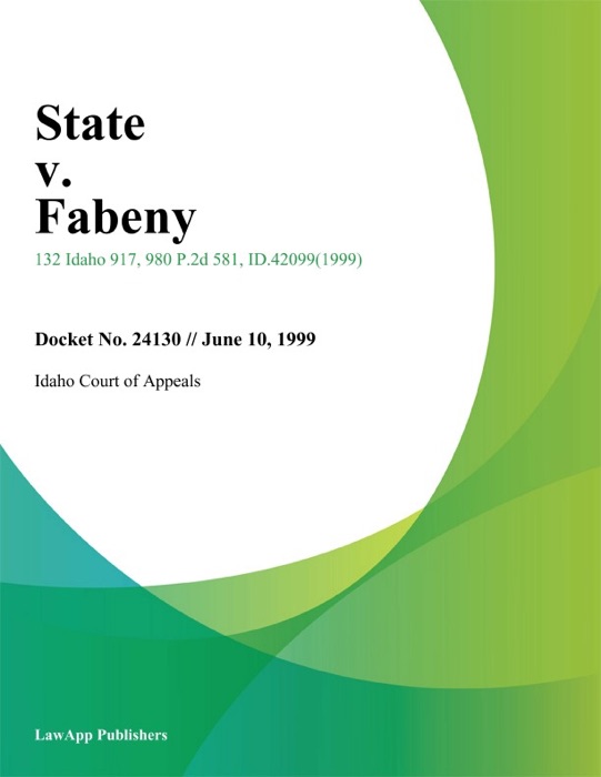 State V. Fabeny