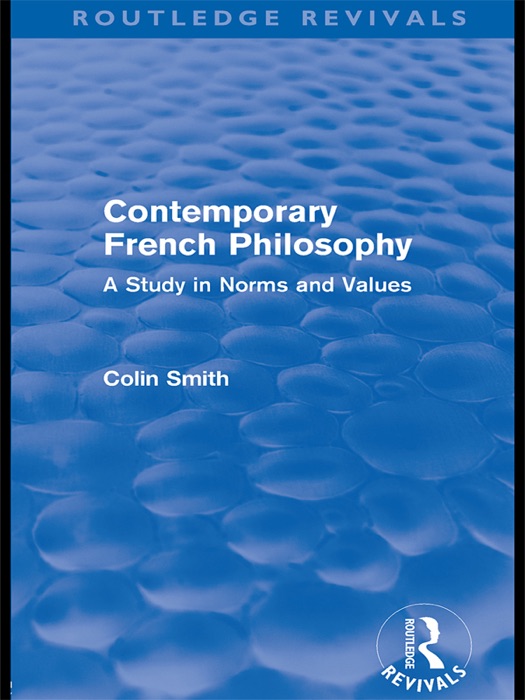 Contemporary French Philosophy (Routledge Revivals)