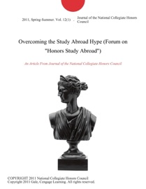 Overcoming the Study Abroad Hype (Forum on 