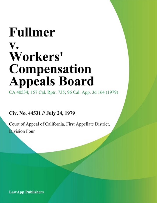 Fullmer v. Workers Compensation Appeals Board
