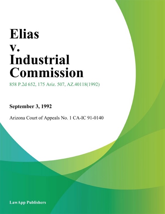 Elias v. Industrial Commission