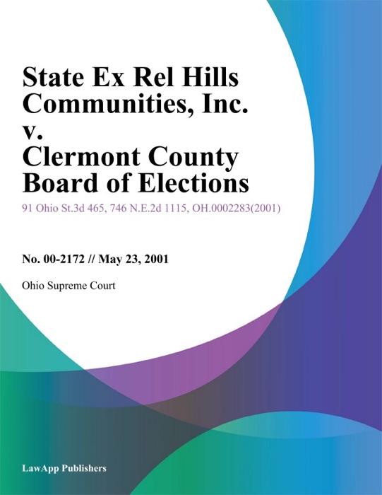 State Ex Rel Hills Communities