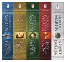 The A Song of Ice and Fire Series - George R.R. Martin Cover Art