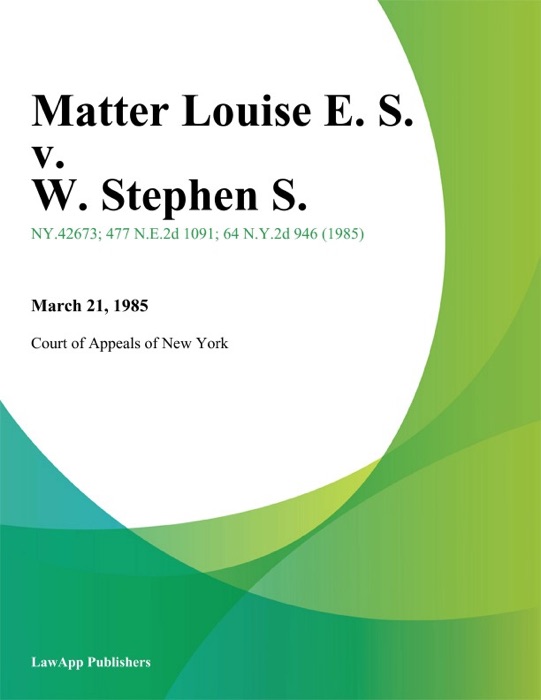 Matter Louise E. S. v. W. Stephen S.