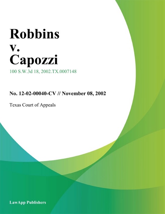 Robbins V. Capozzi