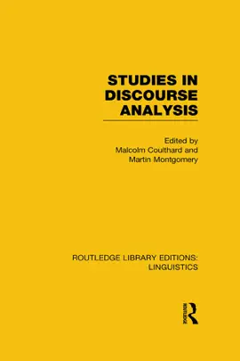 Read: Studies in Book Discourse Analysis (RLE Linguistics B: Grammar)