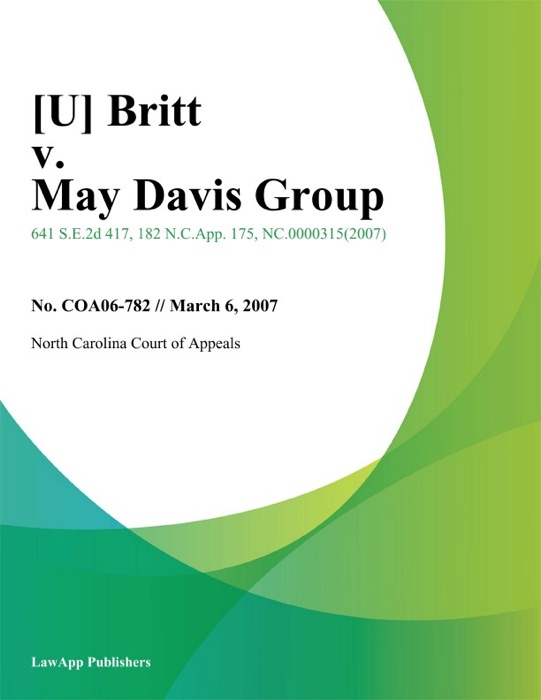 Britt v. May Davis Group