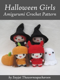Halloween Girls Amigurumi Crochet Pattern - Sayjai Thawornsupacharoen