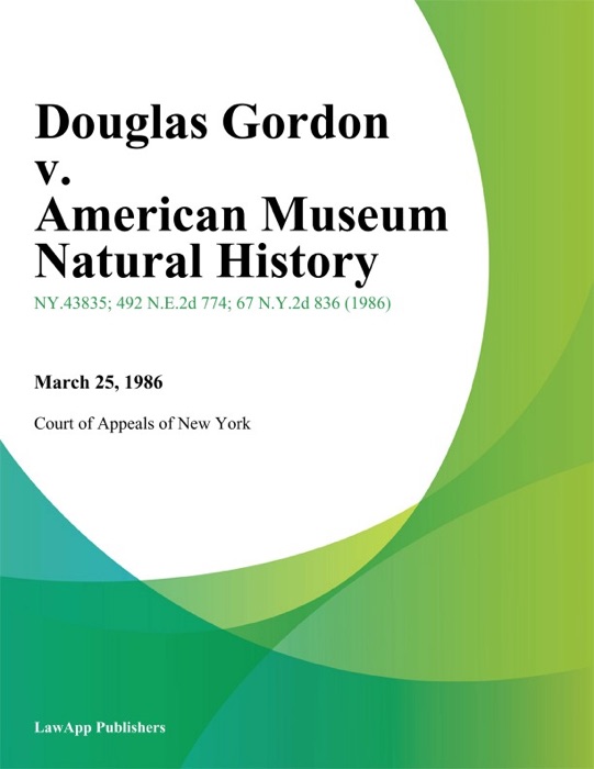 Douglas Gordon v. American Museum Natural History