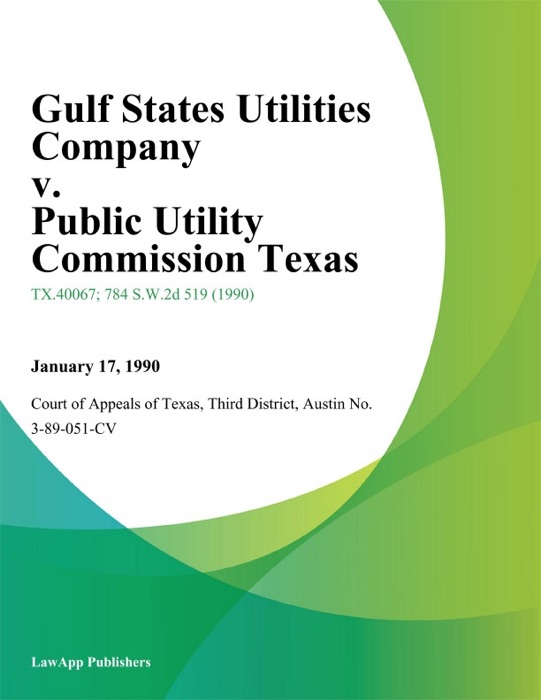 Gulf States Utilities Company v. Public Utility Commission Texas