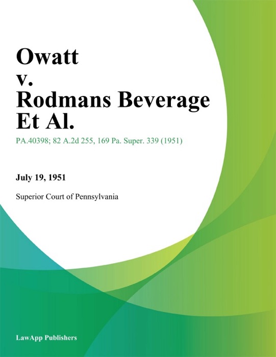 Owatt v. Rodmans Beverage Et Al.