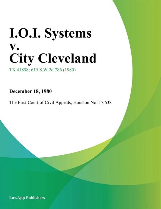 I.O.I. Systems v. City Cleveland