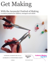 Book cover for 6 Creative Making Projects By AccessArt by Paula Briggs, AccessArt