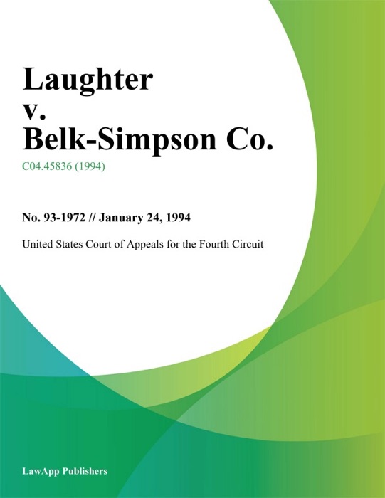 Laughter v. Belk-Simpson Co.