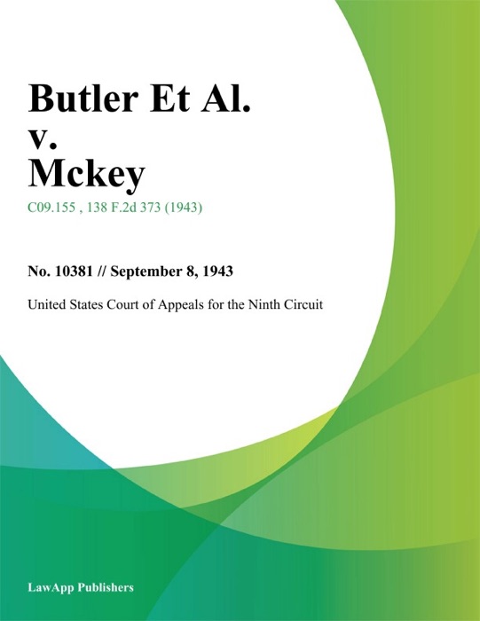 Butler Et Al. v. Mckey