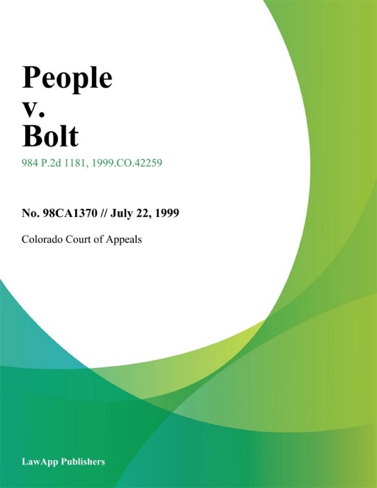 People v. Bolt