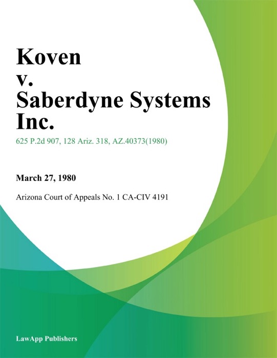 Koven V. Saberdyne Systems Inc.