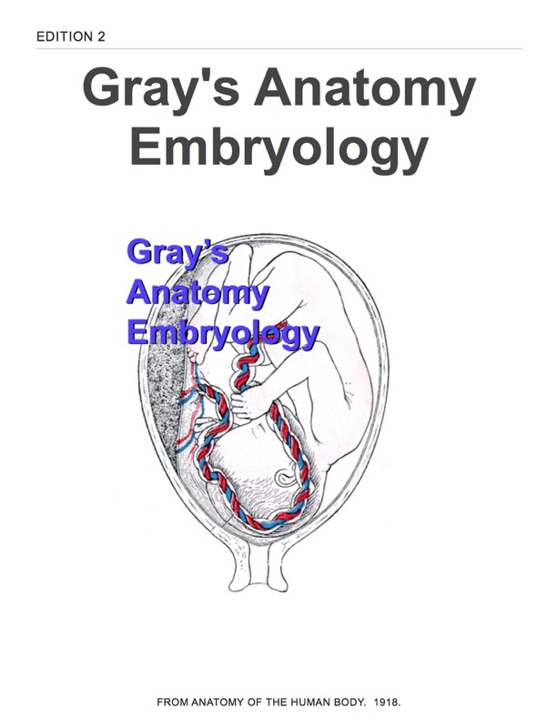 Gray's Anatomy Embryology