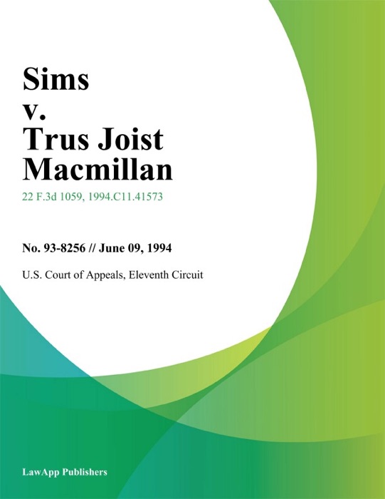 Sims v. Trus Joist Macmillan