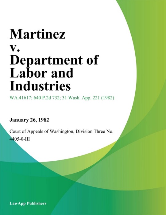 Martinez v. Department of Labor and Industries