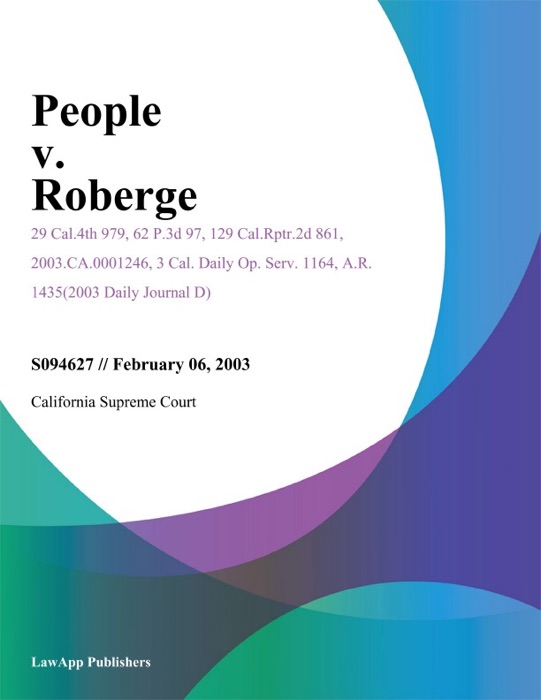 People V. Roberge