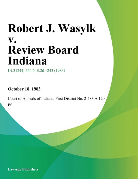 Robert J. Wasylk v. Review Board Indiana
