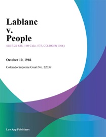 Lablanc v. People